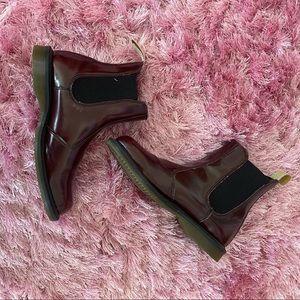 Dr. Marten Vegan Burgundy Boots Size 8
